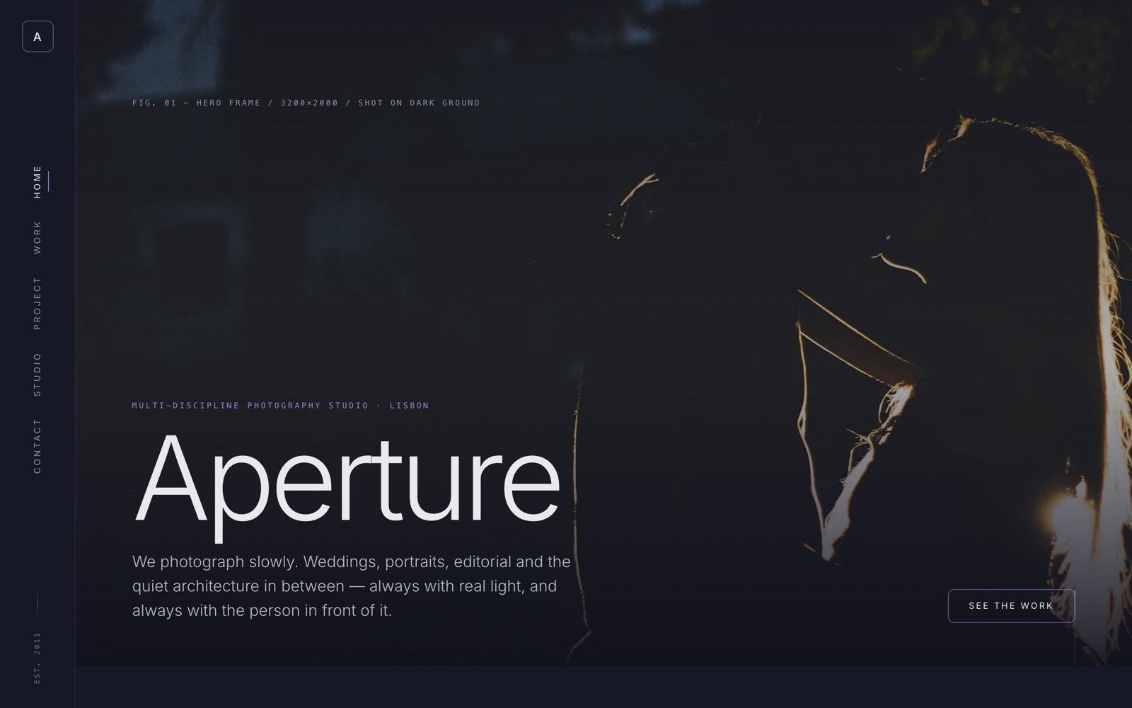 Aperture — photography studio template